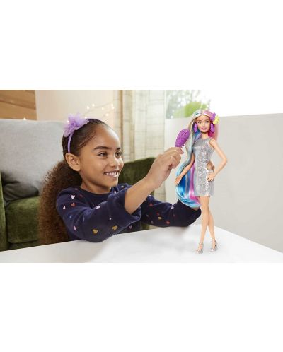 Set de joaca Mattel Barbie - Barbie cu par fabulos - 6