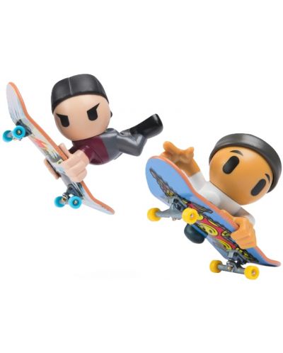 Set de joc Tech Deck SK8 Crew - Skateboard pentru degete cu figurinăe, cu pălării negre - 4