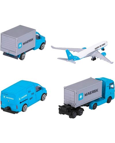 Set de joc  Majorette - Maersk, 4 vehicule	 - 3
