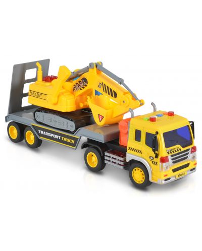 Set de joc Moni Toys - Camion cu excavator, 1:16 - 2