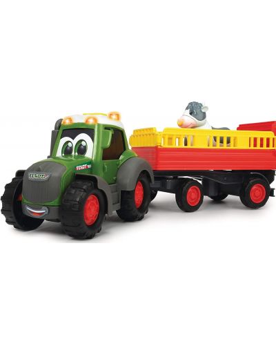 Jucarie Dickie Toys Happy - Tractor cu remorca, 30 cm - 2