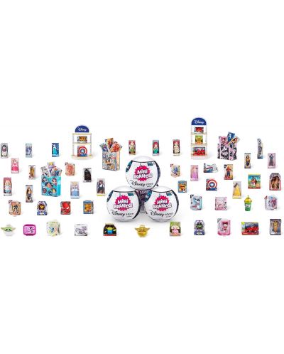 Set de jucării Zuru Mini Brands - Mingea cu 5 figurine Disney surpriză, asortiment - 4
