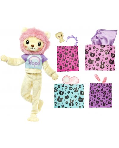 Barbie Cute Reveal Play Set - Păpușă cu costum de leoaică - 4