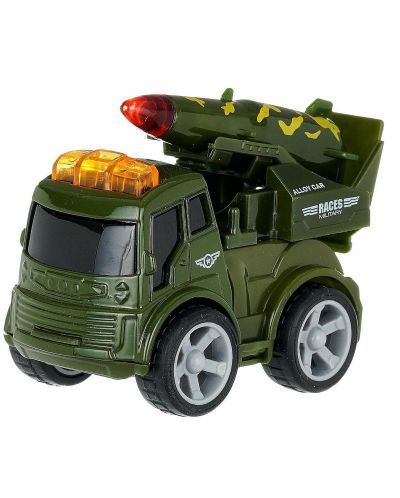 Set de jucării GT - Camioane militare cu inerție, 4 piese - 5
