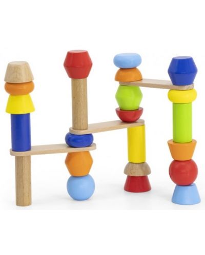Set de joc Viga - Figuri de lemn pentru echilibrare - 4