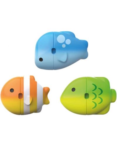 Jucării de baie Munchkin - Pește, schimbare de culoare, 3 buc - 2