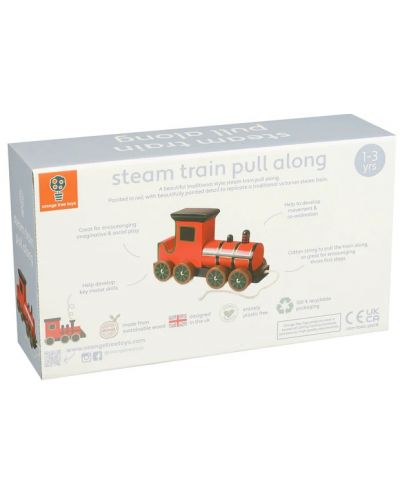 Trage jucărie Orange Tree Toys - Un tren cu aburi - 4