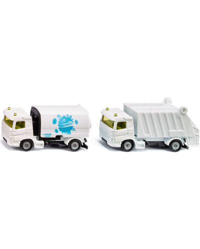 Set de jocuri Siku - Masina de curatat si camion de gunoi - 1