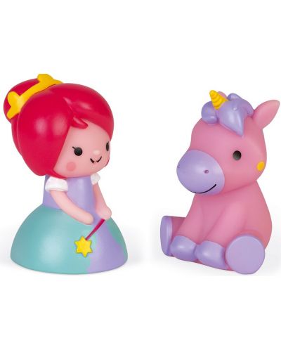 Set de joaca pentru baie Janod - Printesa si unicorn stralucitor - 1