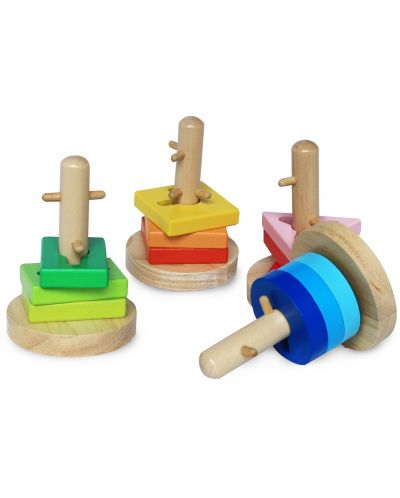 Jucărie pentru înșirarea și întoarcerea formelor geometrice Acool Toy - 2
