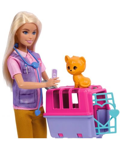 Set joc Barbie - Barbie veterinară, cu accesorii - 6