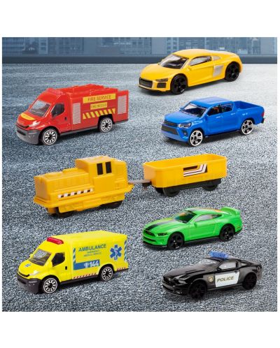 Set de joacă Majorette - Super City Garage, cu 6 vehicule | Ozone.ro