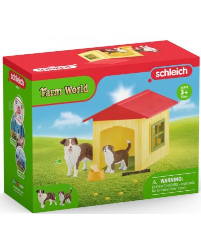 Set de joc Schleich Farm World - Casuta galbena pentru caini - 2