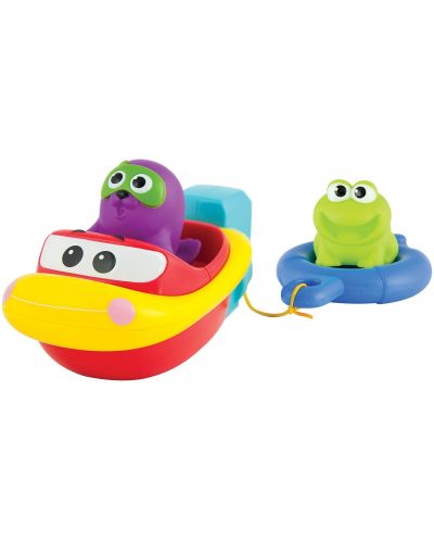 Jucărie de baie WinFun - Barcă cu animale - 1