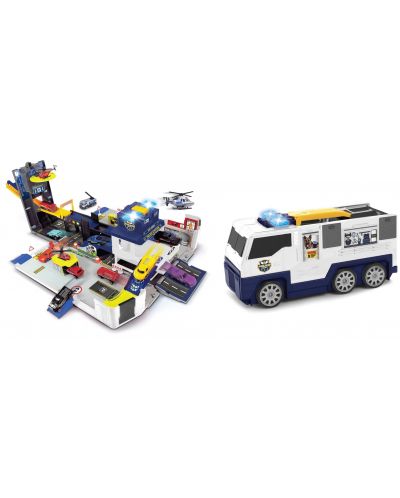 Set de joc Dickie Toys - Camion de poliție pliabil - 4