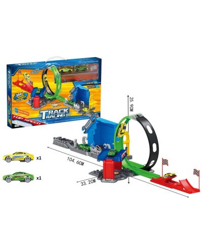 Felyx Toys - Pistă cu buclă și 2 mașini - 2
