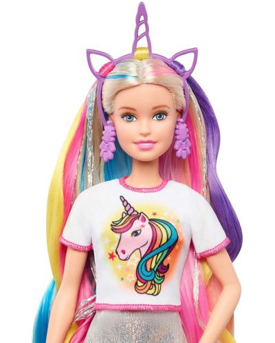 Set de joaca Mattel Barbie - Barbie cu par fabulos - 4