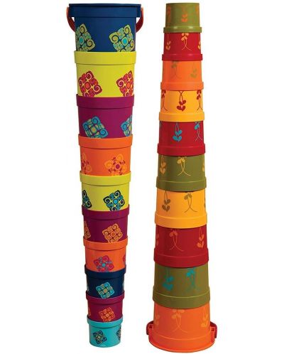 Set de joaca Battat - Galeti colorate de aranjat, 10 bucati - 3