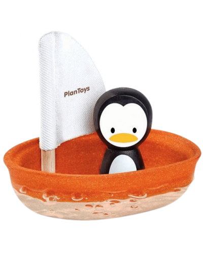 Jucarie de baie PlanToys - Pinguin - 1