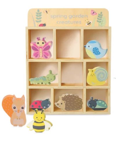 Set de joc Orange Tree Toys - Animale din lemn pentru grădină. - 3