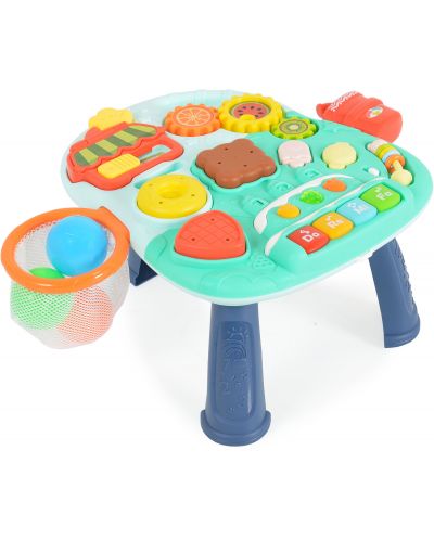 Jucărie de mers pe jos 2 în 1 Moni Toys - Basket, Blue - 4