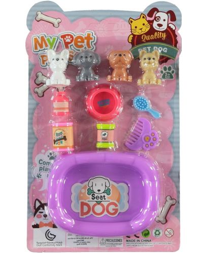 Set joc  RS Toys - Cățeluși cu accesorii pentru baie, sortiment - 1