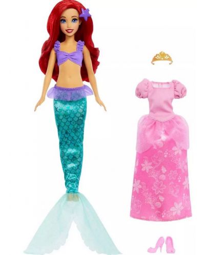 Set de joc Disney Princess - Păpușa Ariel cu haină schimbătoare - 2
