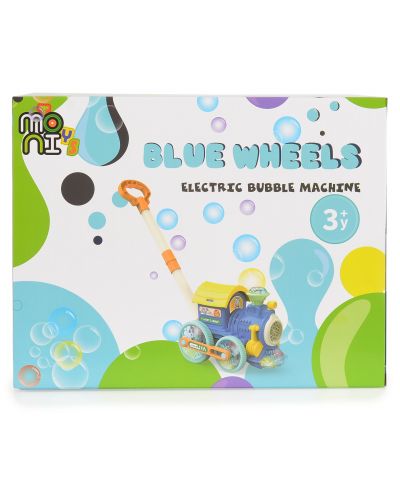 Jucărie cu bule de săpun Moni Toys - Tren, Blue Wheels - 8