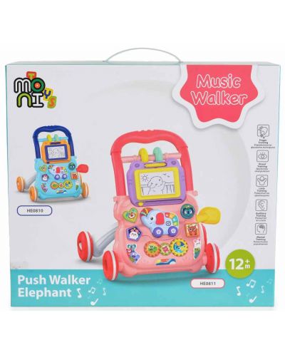 Jucărie multifuncțională Moni Toys - Elefant, roz - 5