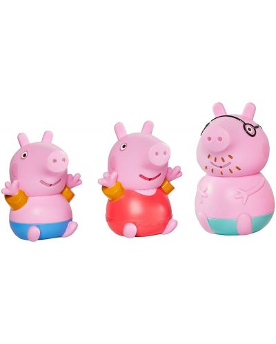 Jucărie de baie Tomy Toomies - Peppa Pig, familie - 1
