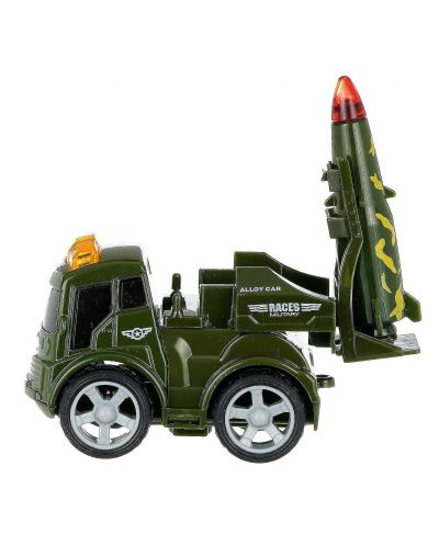 Set de jucării GT - Camioane militare cu inerție, 4 piese - 4