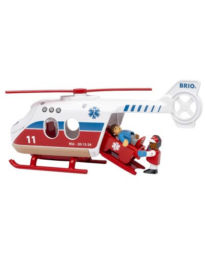 Brio World - Elicopter de salvare, cu figurine - 4