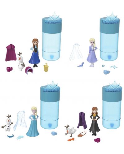 Disney Princess Play Set - Surprise Doll, Frozen Snow, asortiment - 2