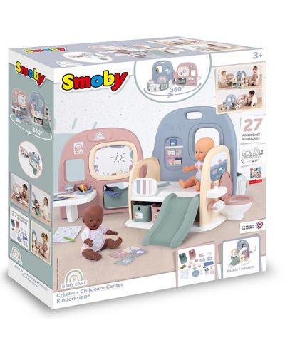 Smoby - Centrul de joacă pentru păpuși pentru copii cu 27 de accesorii - 2
