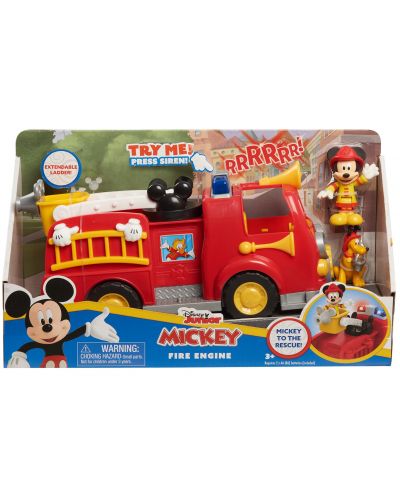 Set de joacă Just Play Disney Junior - Camionul de pompieri al lui Mickey Mouse, cu figurine - 1