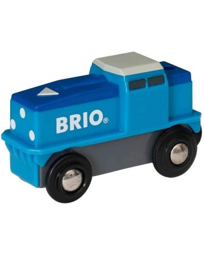 Jucarie  Brio - Locomotiva Cargo, albastra - 1