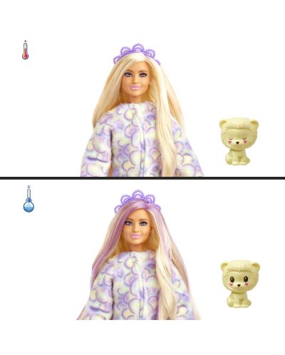 Barbie Cute Reveal Play Set - Păpușă cu costum de leoaică - 3