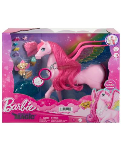 Set de joacă Barbie - Pegasus, cu accesorii - 1