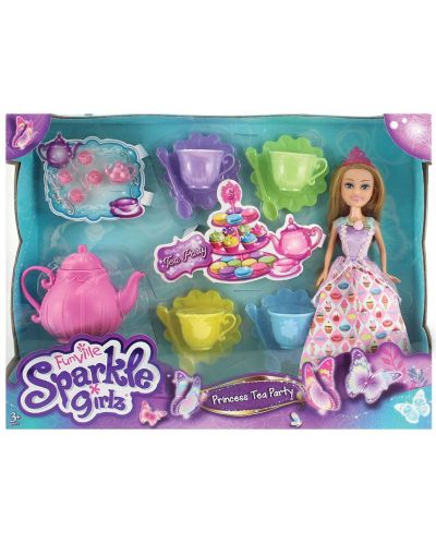 Set de joaca Funville Sparkle Girlz - Serviciu de petreceri cu ceai - 1