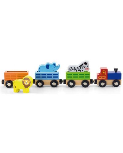 Set de jucării Viga - Wild Animal Train - 2