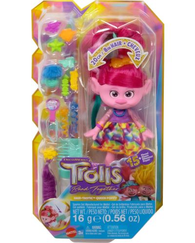 Set de joc Trolls - Păpușă Poppy cu accesorii - 2