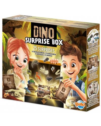 Set de joc Buki France - Cutie dinozauri cu 25 de surprize - 1