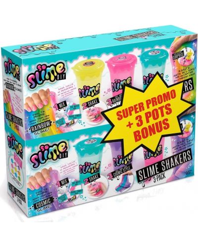 Set de joacă Canal Toys - Slime 3 culori + 3 bonus - 1