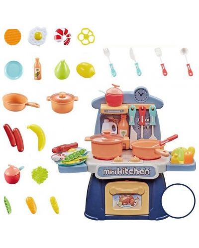 Set de jucării Raya Toys - Mini bucătărie, albastru - 2