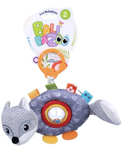 Jucărie pentru cărucior Bali Bazoo - Vulpe cu minge care se învârte - 1