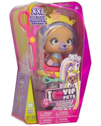 Set de joaca  IMC Toys Vip Pets - Cățeluș cu păr lung la modă pentru coafuri cu accesorii, Miley - 2