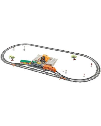 Set joc  BSQ Power Train - Tren de marfă cu șine, 300 cm - 2