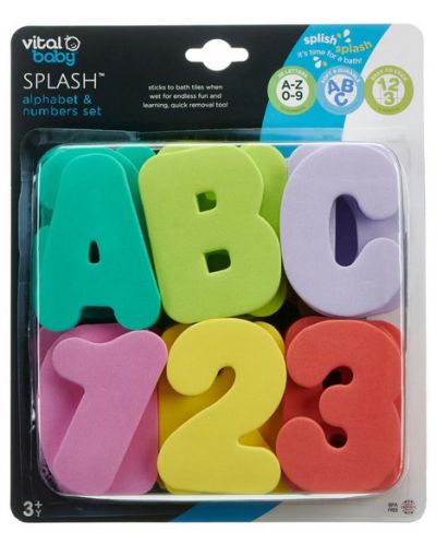 Vital Baby Bath Toys - Litere și numere  - 2