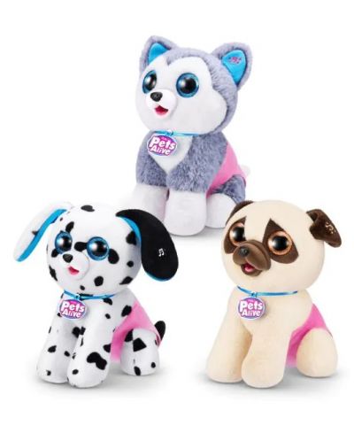Set de jucării Zuru Pets Alive - Câine de pluș cu accesorii - 9