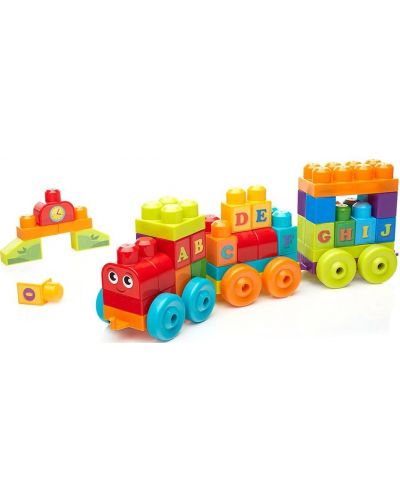 Set de joaca  Mega Bloks - Trenulet cu alfabetul englez - 3